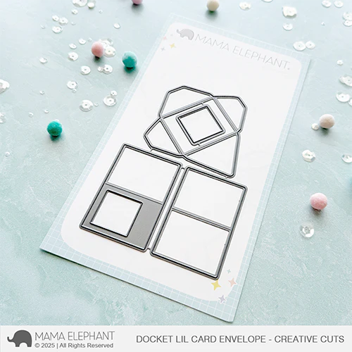 Mama Elephant Docket Lil Card Envelopes Creative Cuts Steel Dies