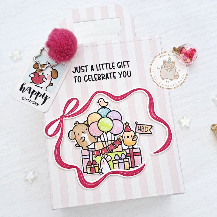 Mama Elephant Docket Lil Flap Taggies Creative Cuts Steel Dies happy birthday