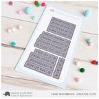 Mama Elephant Edge Sentiments Creative Cuts Steel Dies