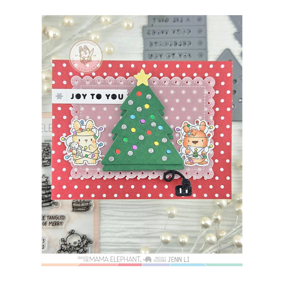 Mama Elephant Edge Sentiments Creative Cuts Steel Dies joy