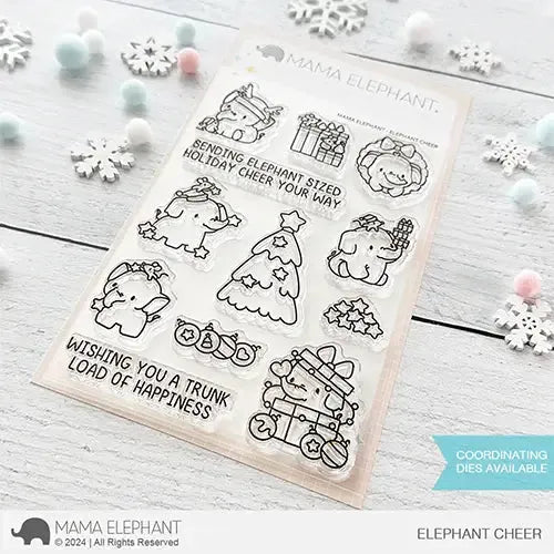 Mama Elephant Elephant Cheer Clear Stamps