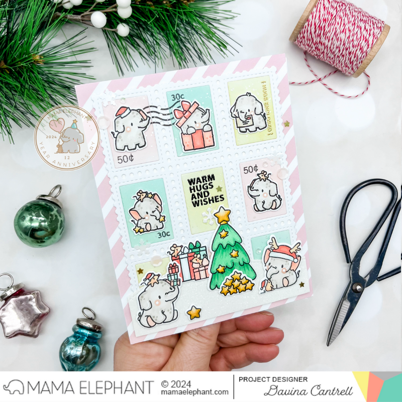 Mama Elephant Elephant Cheer Creative Cuts Steel Dies front