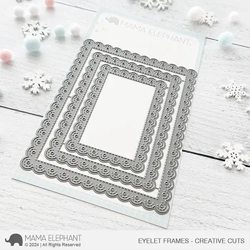 Mama Elephant Eyelet Frames Creative Cuts Steel Dies