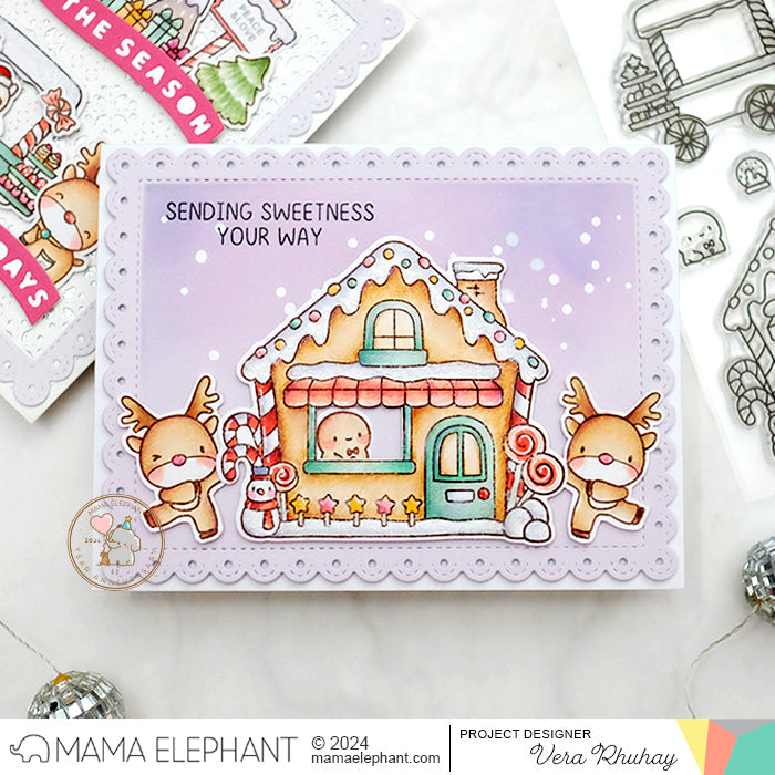 Mama Elephant Eyelet Frames Creative Cuts Steel Dies house