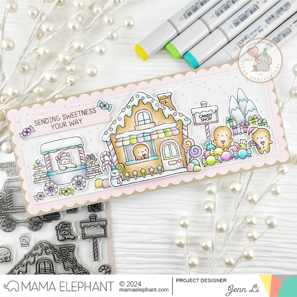 Mama Elephant Eyelet Frames Creative Cuts Steel Dies slim