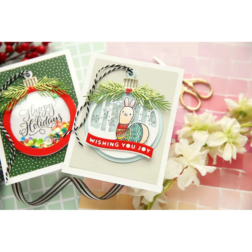 Mama Elephant Fa La Llama Clear Stamp and Die Set ornament | color-code:ALT01