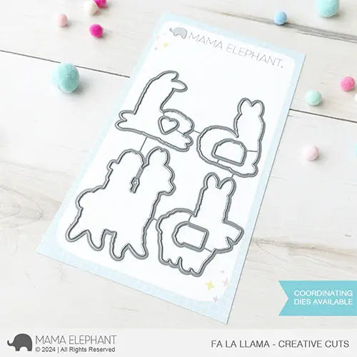 Mama Elephant Fa La Llama Creative Cuts Steel Dies