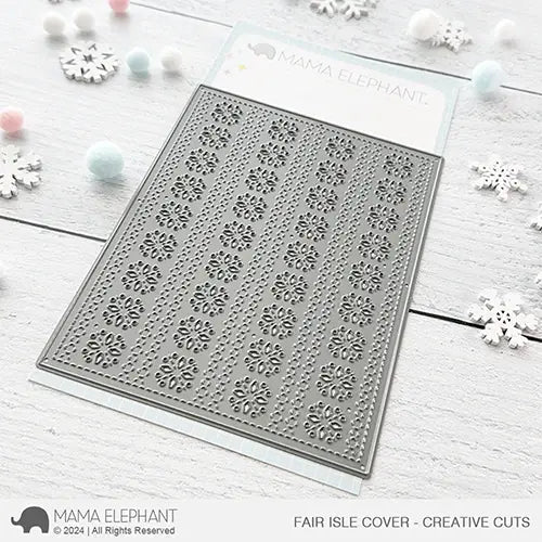 Mama Elephant Fair Isle Cover Creative Cuts Steel Die