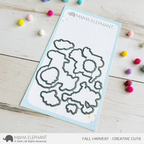 Mama Elephant Fall Harvest Clear Stamp and Die Set die product image