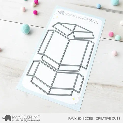 Mama Elephant Faux 3D Boxes Creative Cuts Steel Dies