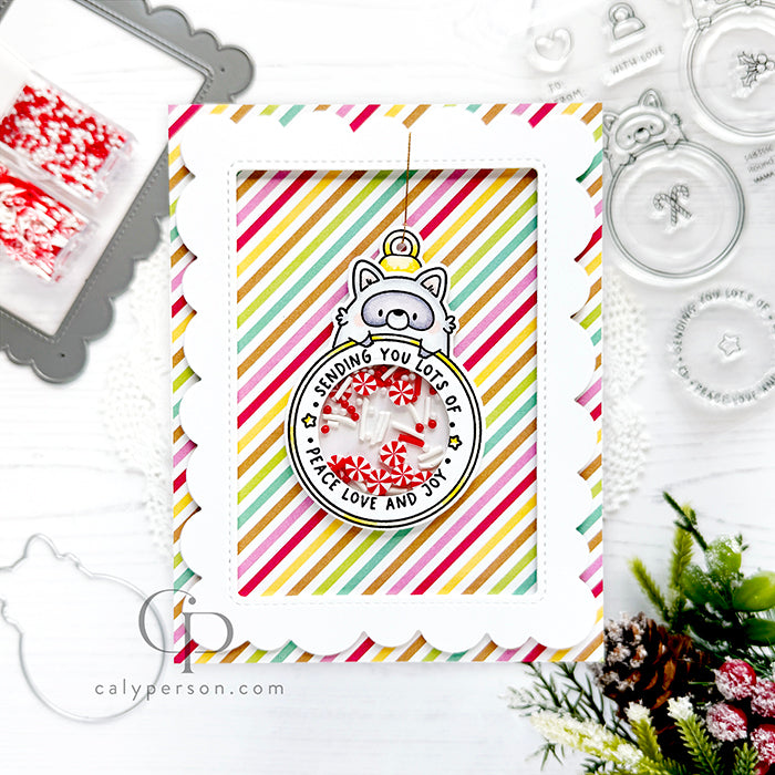 Mama Elephant Flirty Scallop Frames Creative Cuts Steel Dies ornament shaker card | color-code:ALT04