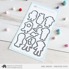Mama Elephant Girl Group Creative Cuts Steel Dies