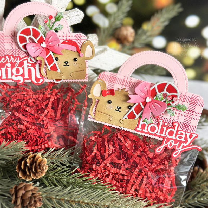 Mama Elephant Goody Bag Topper Creative Cuts Steel Dies holiday joy | color-code:ALT04