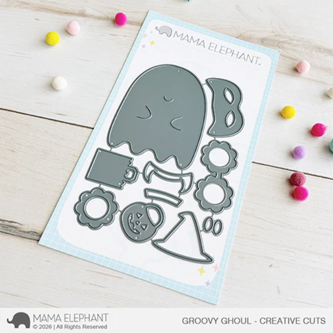 Mama Elephant Groovy Ghoul Creative Cuts Steel Dies