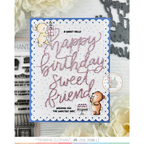 Mama Elephant HBD Sweet Friend Creative Cuts Steel Dies cake