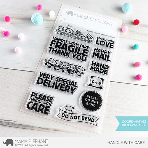 Mama Elephant HandlMama Elephant Handle With Care Clear Stampse With Clear Stamps