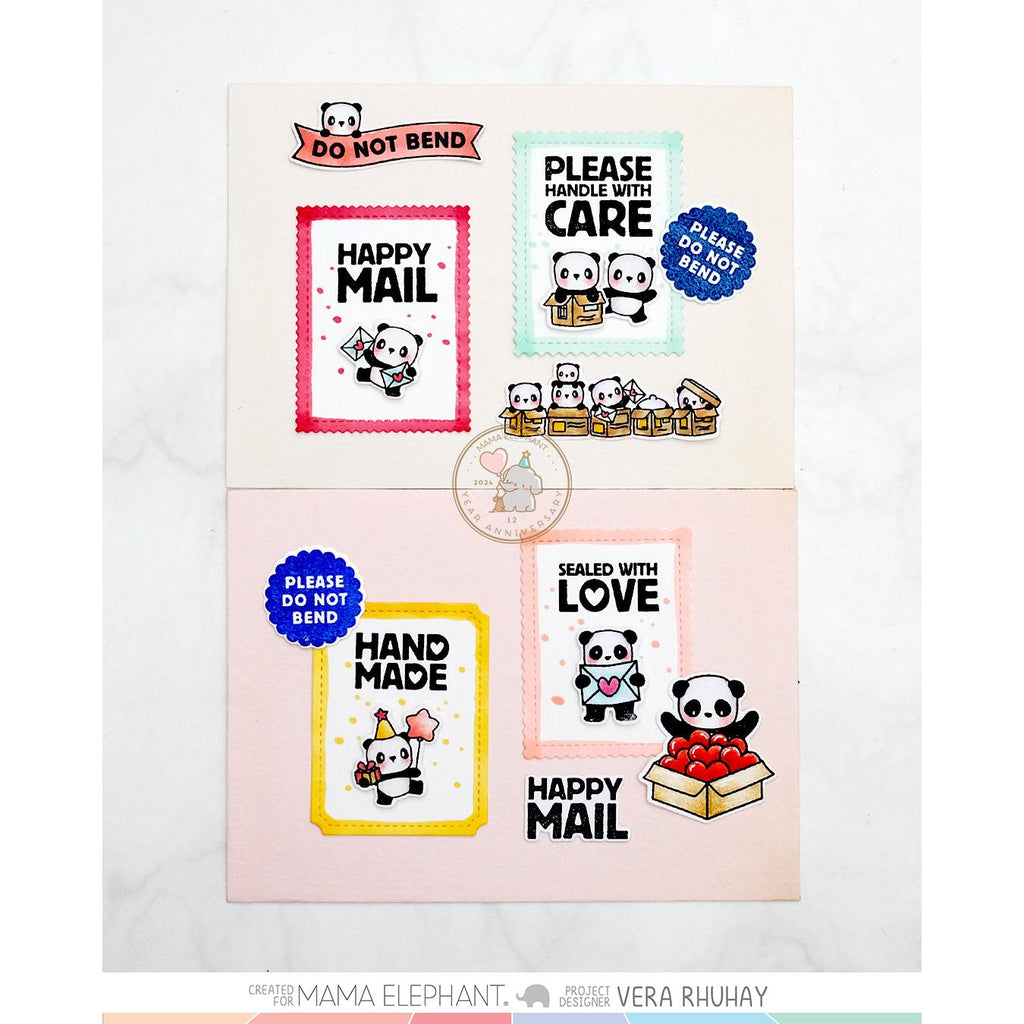 Mama Elephant Handle With Care Creative Cuts Steel Dies labels