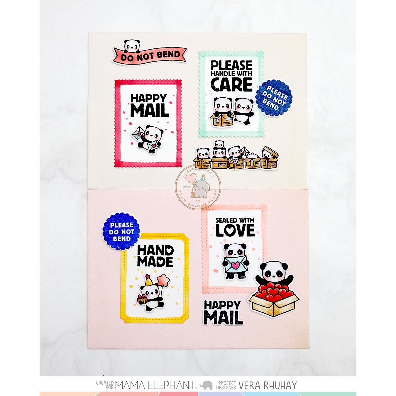 Mama Elephant Handle With Care Creative Cuts Steel Dies labels