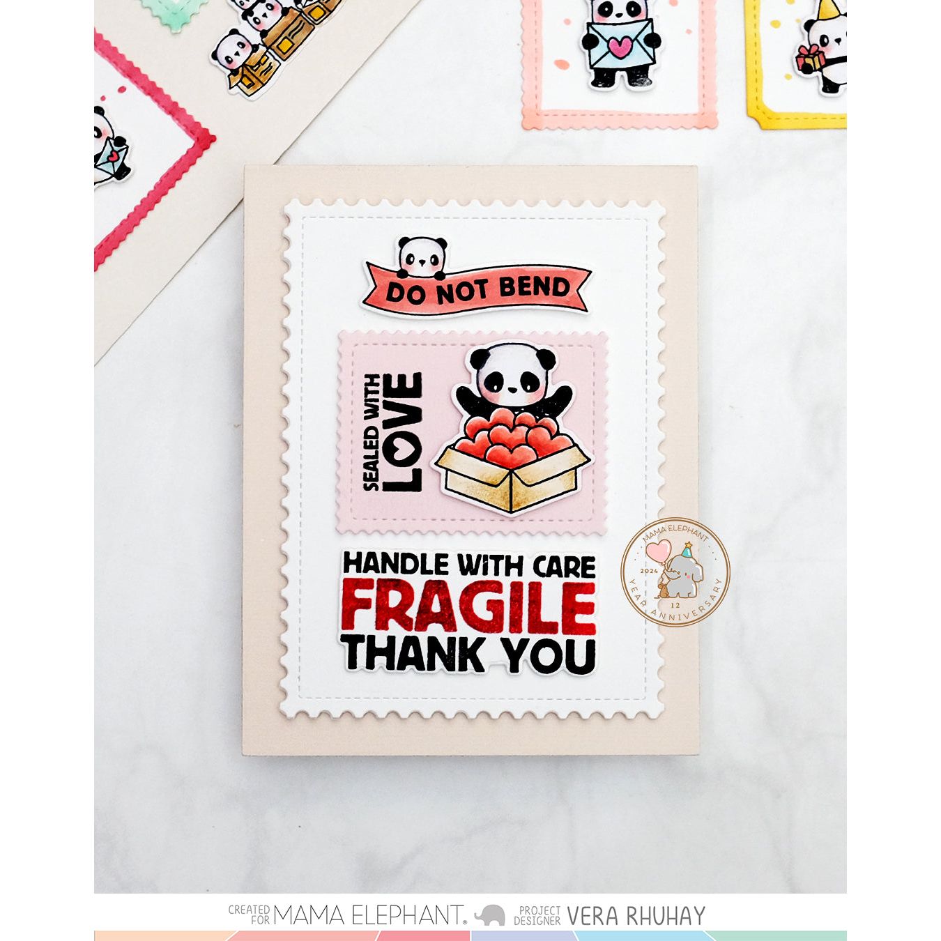 Mama Elephant Handle With Care Creative Cuts Steel Dies panda