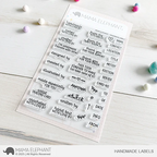 Mama Elephant Handmade Labels Clear Stamps