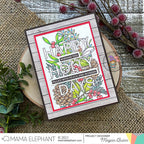 Mama Elephant Happy Holly Days Clear Stamps* happy