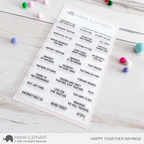 Mama Elephant Happy Together Clear Stamps