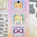 Mama Elephant Happy Together Clear Stamps shaker card