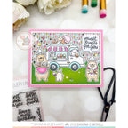 Mama Elephant Hi Sweetie Clear Stamp and Die Set bear
