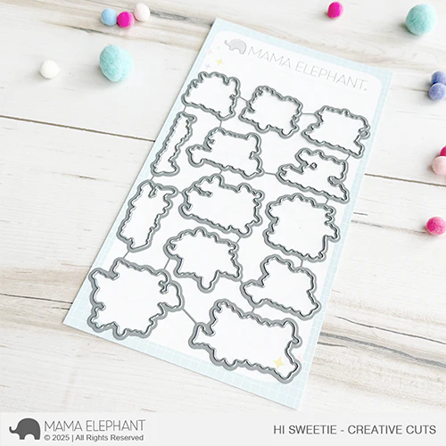 Mama Elephant Hi Sweetie Creative Cuts Steel Dies