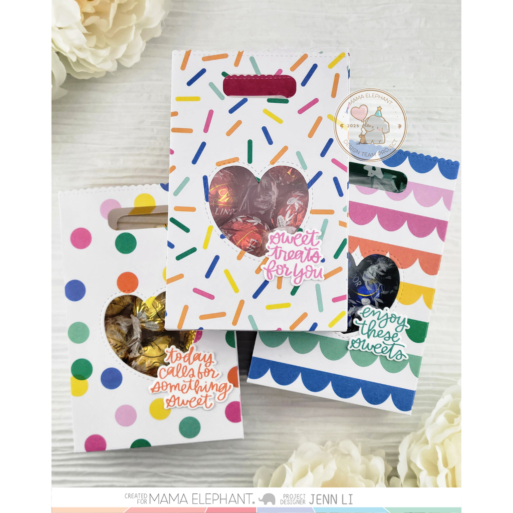Mama Elephant Hi Sweetie Creative Cuts Steel Dies bags