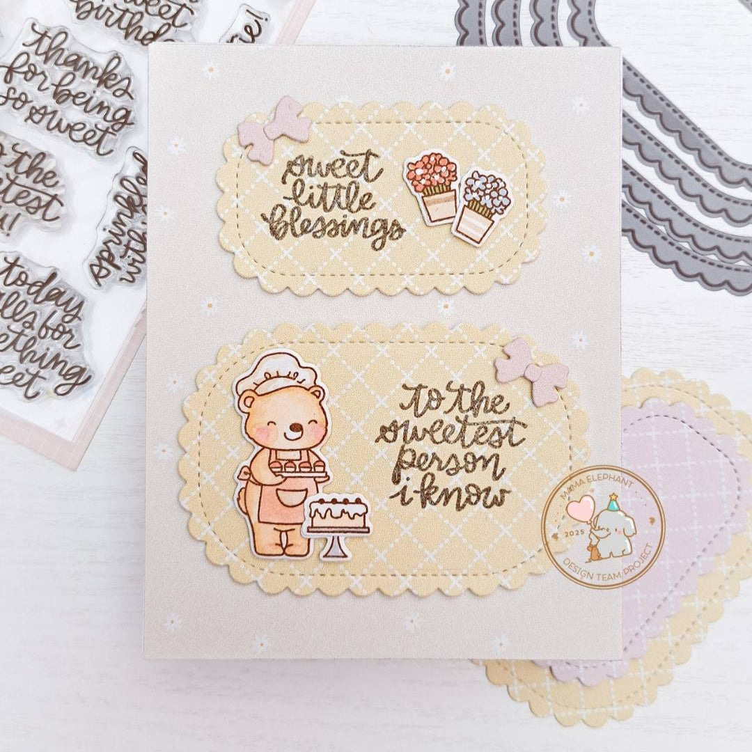 Mama Elephant Hi Sweetie Creative Cuts Steel Dies cake