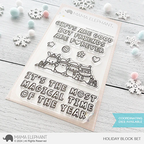 Mama Elephant Holiday Block Clear Stamps