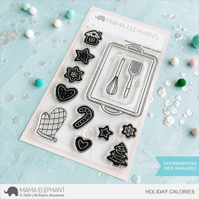 Mama Elephant Holiday Calories Clear Stamps