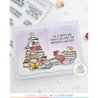 Mama Elephant Holiday Reading Clear Stamps book
