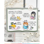 Mama Elephant Holiday Reading Clear Stamps cats