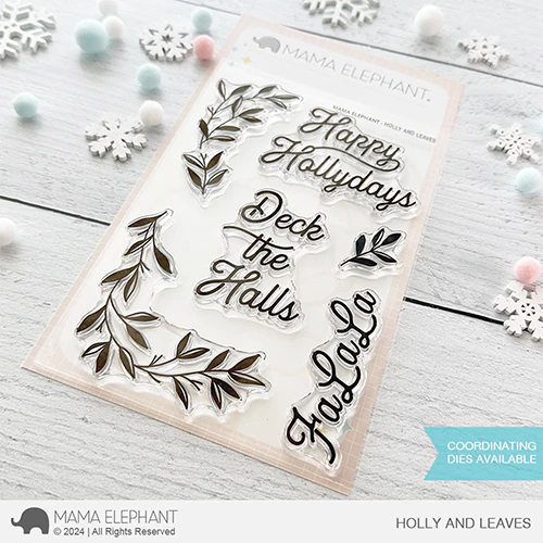 Mama Elephant Holly and Leaves Clear Stamps*