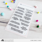 Mama Elephant Home Sweet Home Clear Stamps