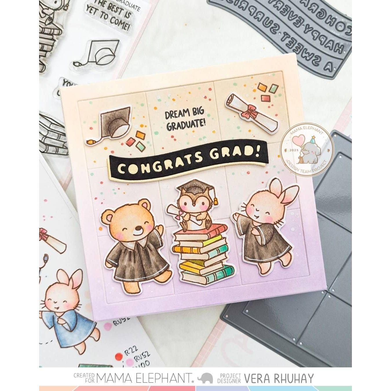 Mama Elephant Insta Grid Creative Cuts Steel Die congrats