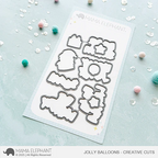 Mama Elephant Jolly Balloons Clear Stamp and Die Set image 2