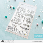 Mama Elephant Jolly Balloons Clear Stamps