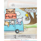 Mama Elephant Journey Ahead Creative Cuts Steel Dies suitcase