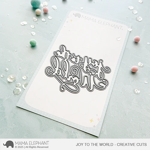 Mama Elephant Joy To The World Creative Cuts Steel Die