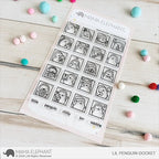 Mama Elephant LIl Penguin Docket Clear Stamps