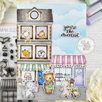 Mama Elephant La Patisserie Clear Stamp and Die Set bunnies