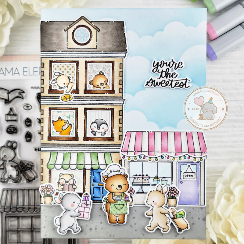 Mama Elephant La Patisserie Clear Stamps bunnies