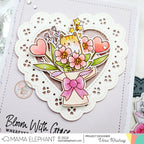 Mama Elephant Lacey Love Creative Cuts Steel Dies cat