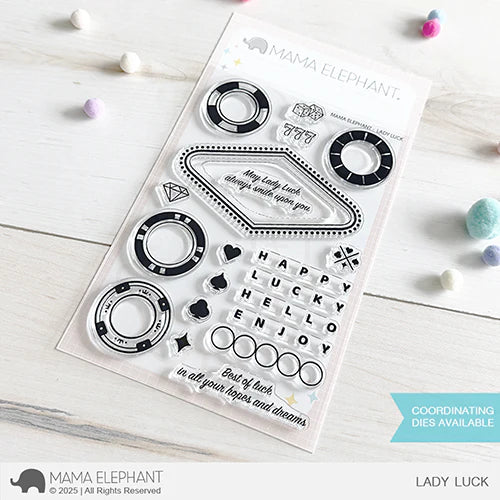 Mama Elephant Lady Luck Clear Stamps