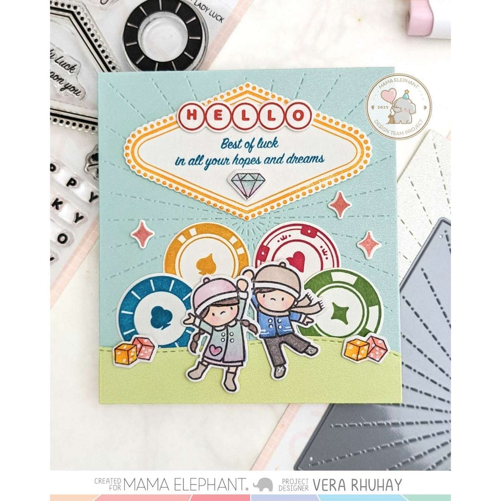 Mama Elephant Lady Luck Creative Cuts Steel Dies hello