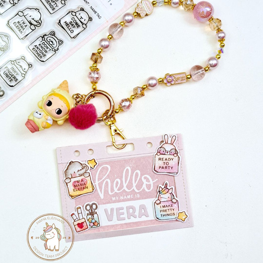 Mama Elephant Lanyard Pocket Creative Cuts Steel Dies cute unicorn