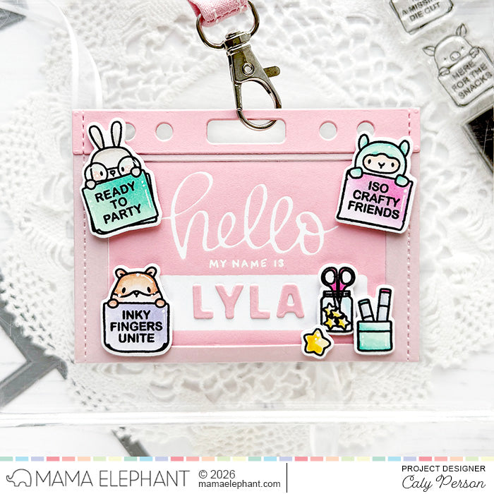 Mama Elephant Lanyard Pocket Creative Cuts Steel Dies let's get crafty | color-code:ALT01